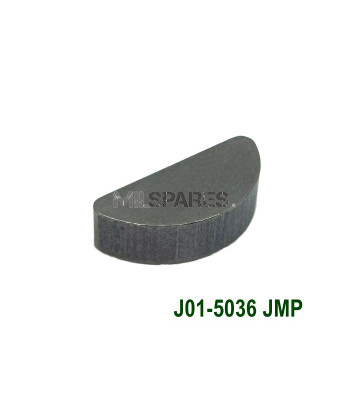 Woodruff key, crank to pulley